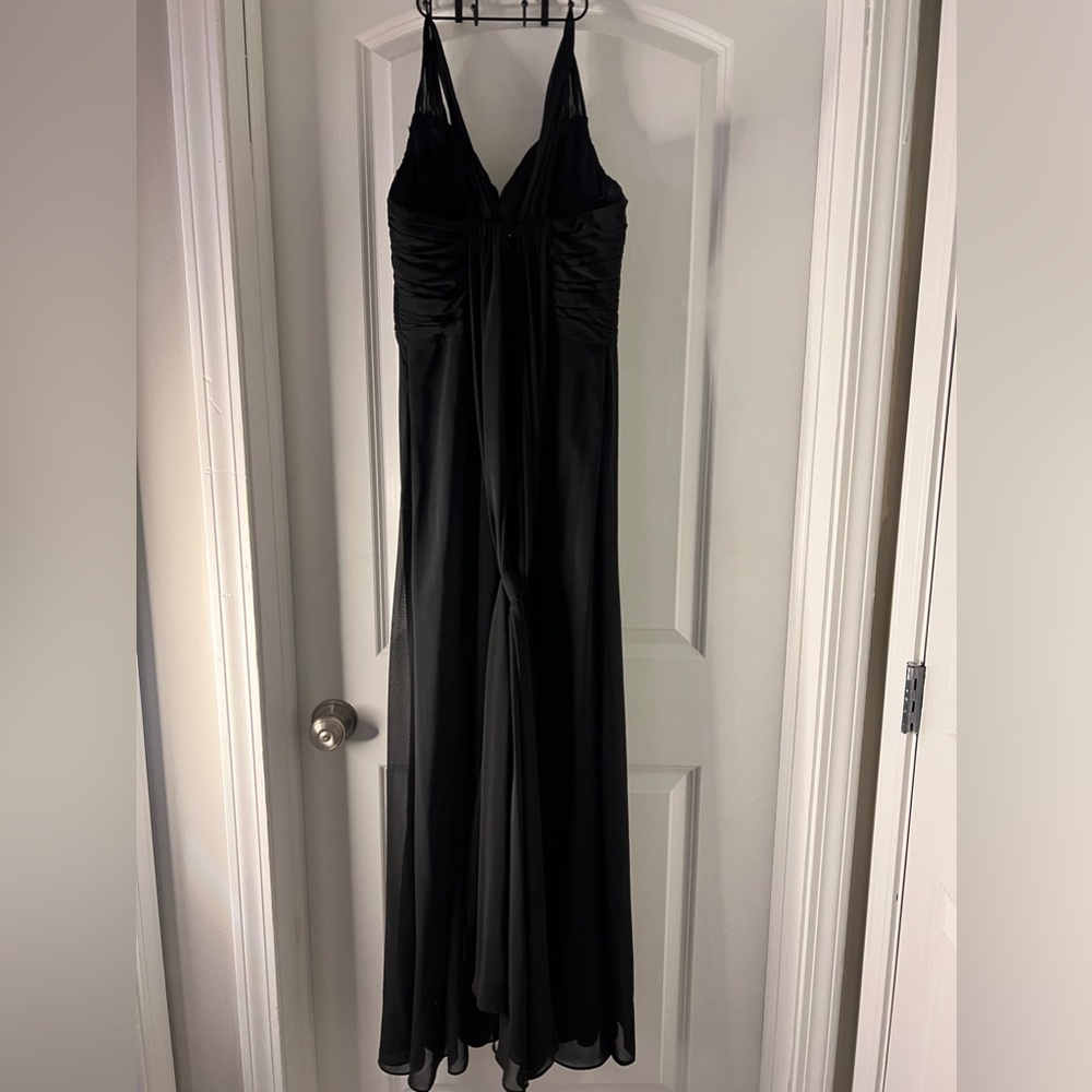 Morilee Madeline Gardner Black Bridesmaid Dress - Size 8